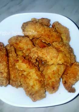 Ayam goreng tepung simple