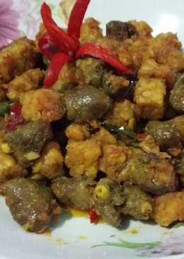 Balado Tempe Dan Jantung Ayam