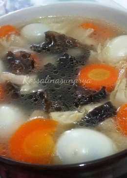 Sop Kembang Tahu Jamur Kuping