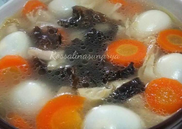 resep makanan Sop Kembang Tahu Jamur Kuping