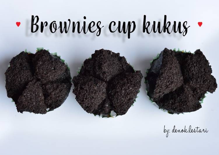 gambar untuk cara membuat Brownies cup kukus simple