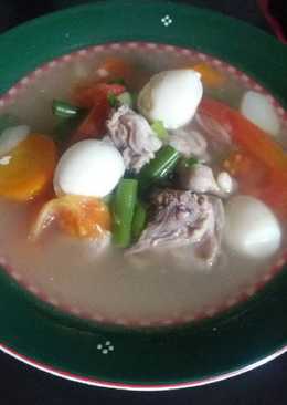 Sop ayam telur puyuh