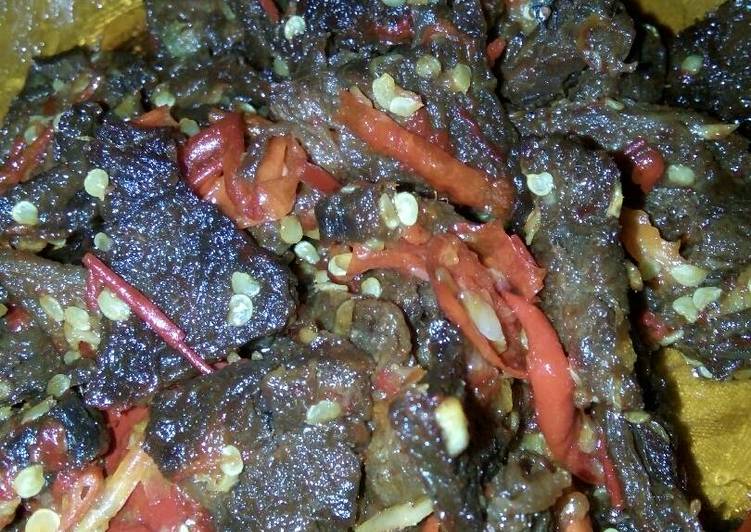 gambar untuk resep Dendeng sapi asam manis pedas