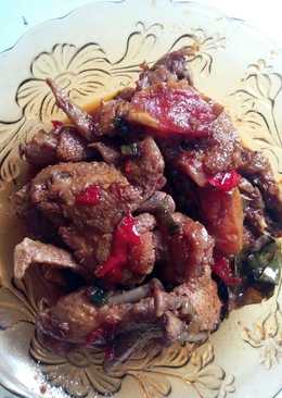Ayam kecap mentega asam manis