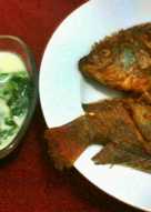 Bobor Bayam & Mujair Goreng Kering