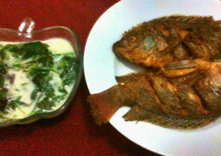 Resep Bobor Bayam & Mujair Goreng Kering Karya Chintia (Ny.Robis)