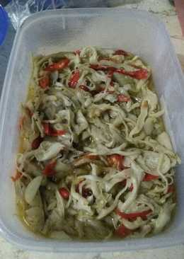 Oseng jamur tiram pedas