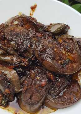 Terong Bakar kecap ebi rebon enak sedap dan mudah