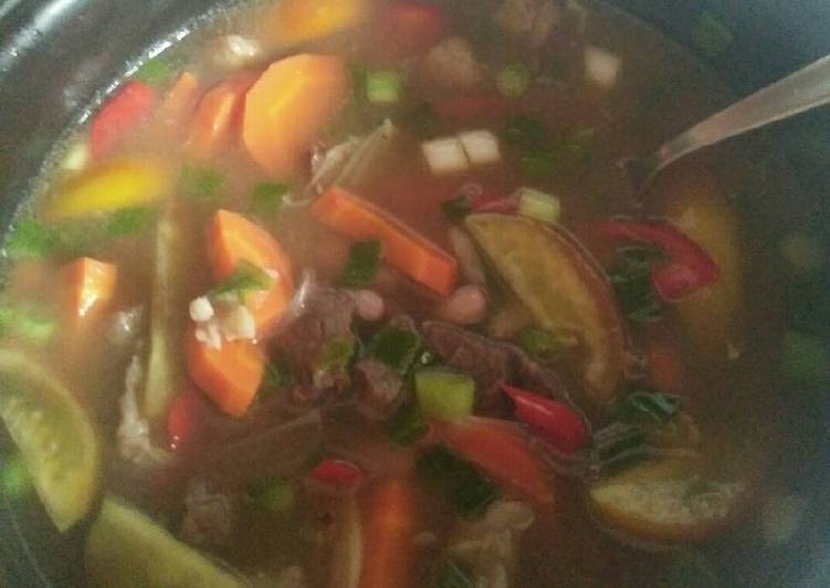 resep masakan Sayur asem kacang merah daging sapi