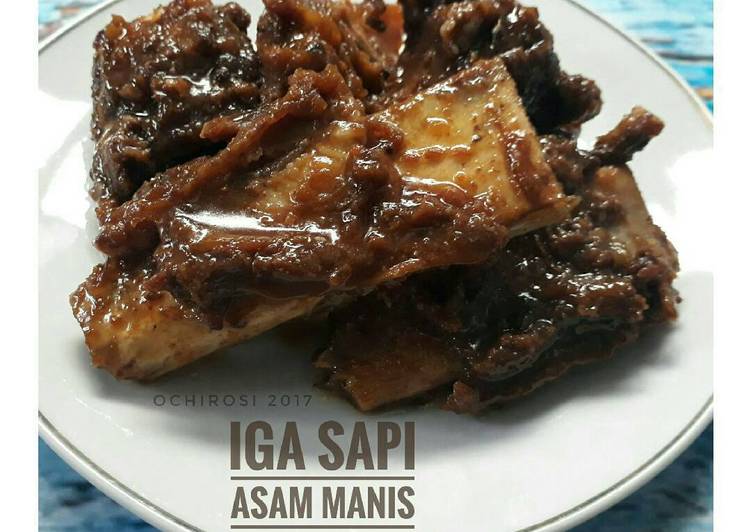 cara membuat Iga Sapi Asam Manis #kitaberbagi