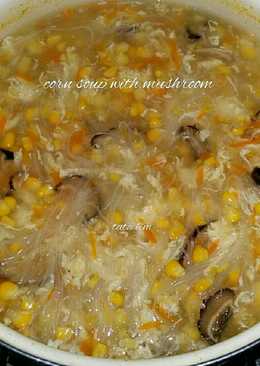 Corn Soup with Mushroom #BikinRamadanBerkesan