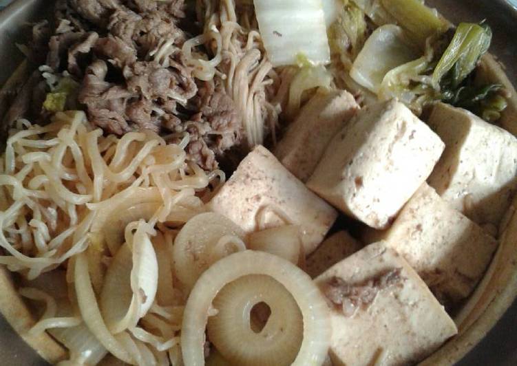 bahan dan cara membuat Sukiyaki