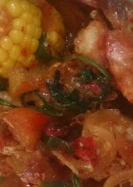 Udang jagung asam Pedas manis