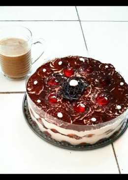 Tiramisu anti gagal, simpel, tanpa oven, maknyees