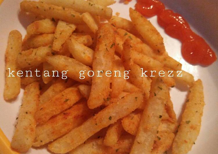 bahan dan cara membuat Kentang goreng ala kfc