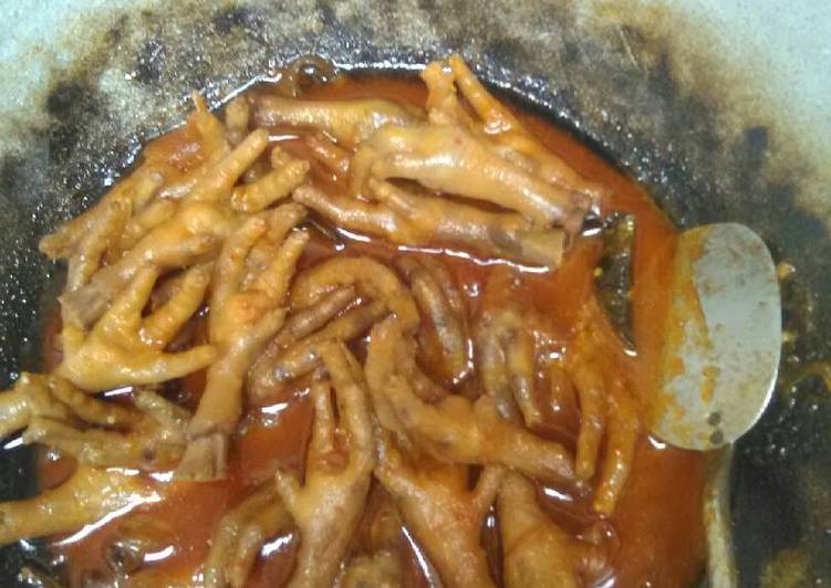 gambar untuk resep makanan Ceker pedas manis