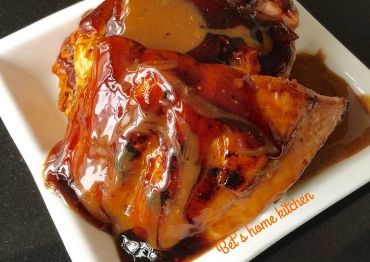 gambar untuk cara membuat Salmon Panggang/Goreng saus Teriyaki