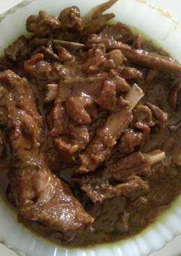 Rendang daging kambing mudah nan enakk