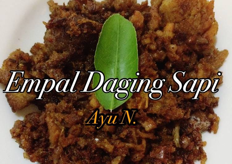 bahan dan cara membuat Empal Daging Sapi #KitaBerbagi