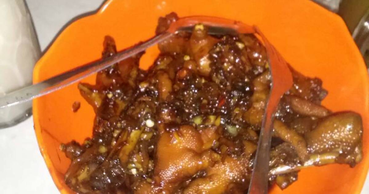 Resep Ceker Ayam Kecap Pedas ala Novika Anggraeny