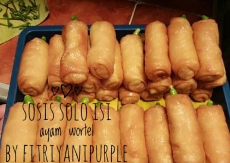 resep lengkap untuk Sosis solo isi ayam wortel