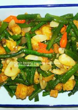 Tumis kacang panjang sederhana