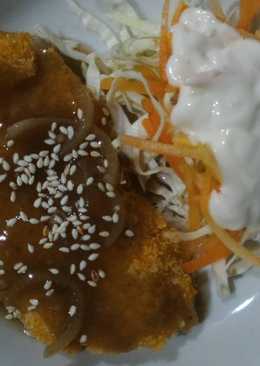 Chicken katsu saos teriyaki