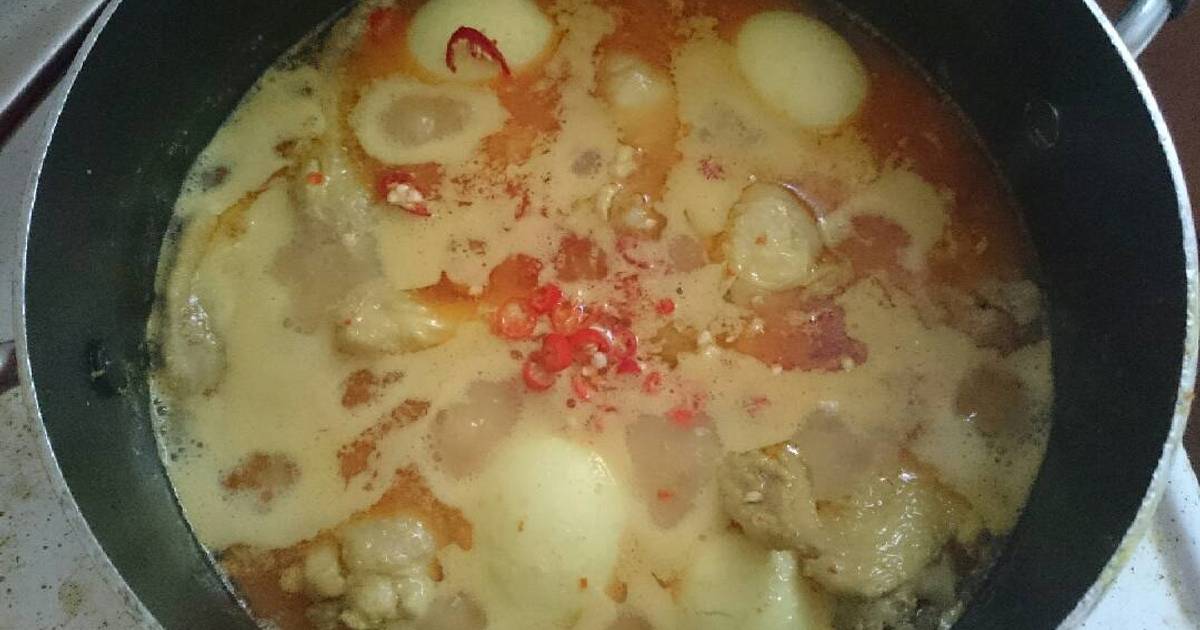 Resep Kari ayam kuah pedas cabe rawit ala Ziajijo