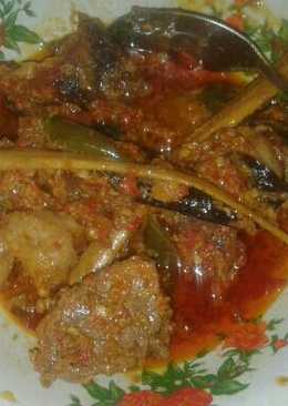 Balado daging kuah kaldu.