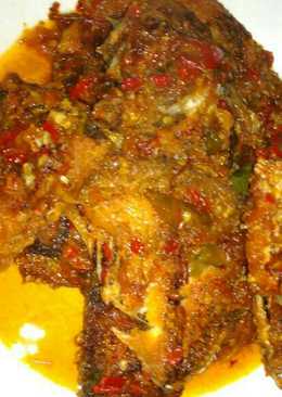 Sambal ikan gurame pedas manis