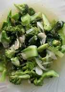 Ca brokoli sawi hijau