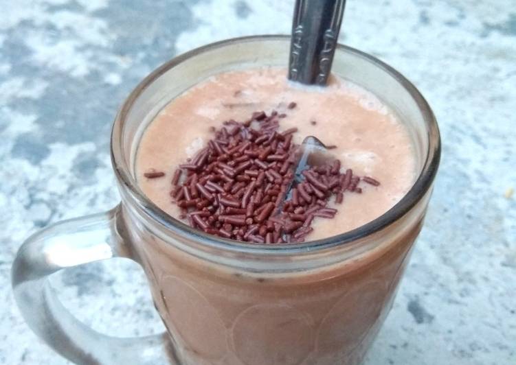 cara membuat Jus tape milo