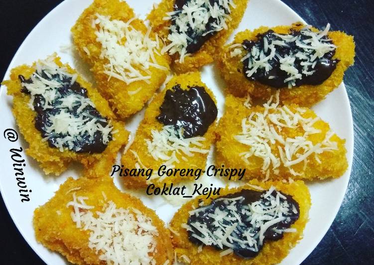 gambar untuk cara membuat Pisang Goreng Crispy Keju coklat