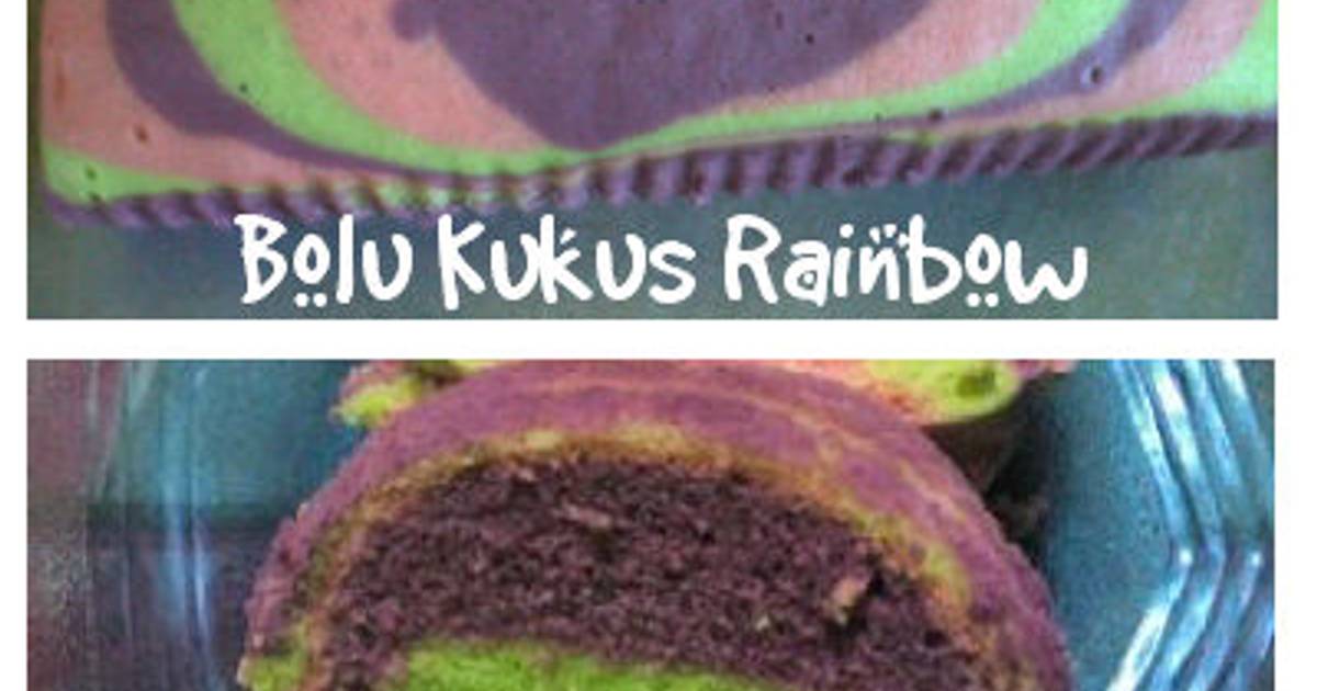 Resep Bolu Kukus Rainbow (Simpel dan Ekonomis)