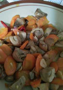 Tumis jamur kancing simple sederhana