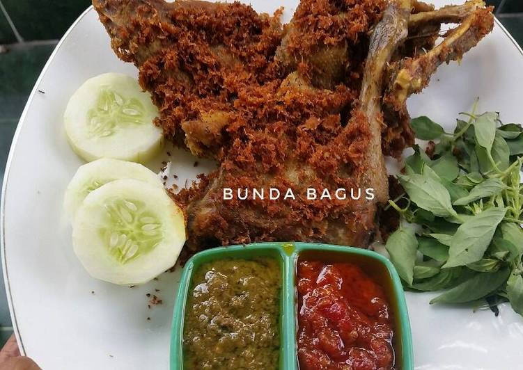 resep lengkap untuk Bebek Goreng Poya