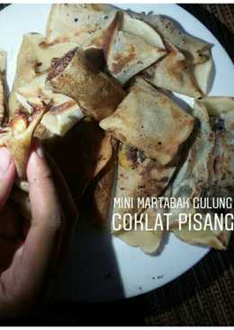 Mini martabak gulung coklat pisang