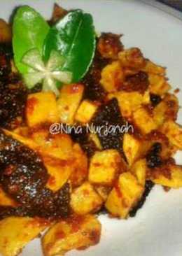 Dendeng balado kentang