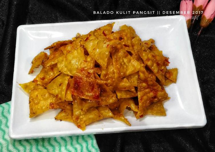 resep Balado kulit pangsit