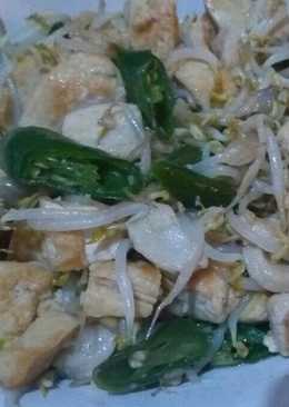 Tumis toge tahu cabe ijo