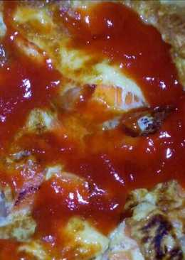 Telur dadar wortel and sosis