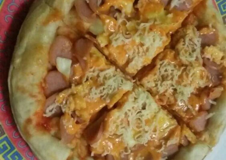 resep masakan PIZZA UDANG mayonaise HOT (tanpa telur dan mudah bingit)