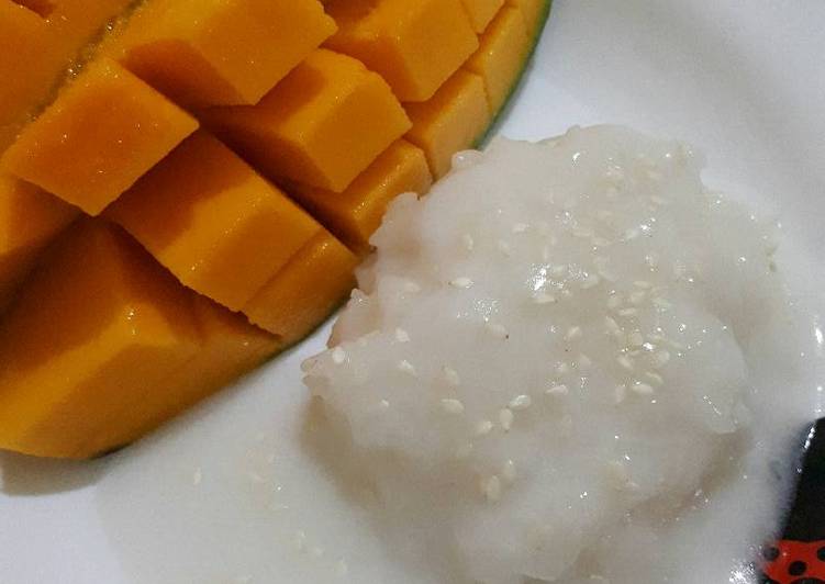 cara membuat Mango sticky rice