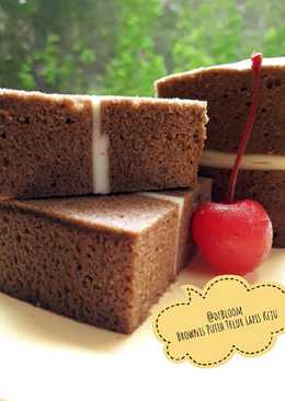 343. Brownis Putih Telur Lapis Keju