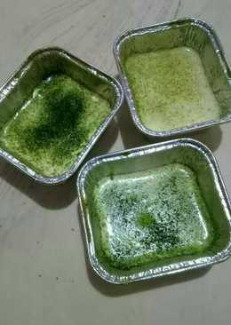 Greentea cheese cake kukus keto