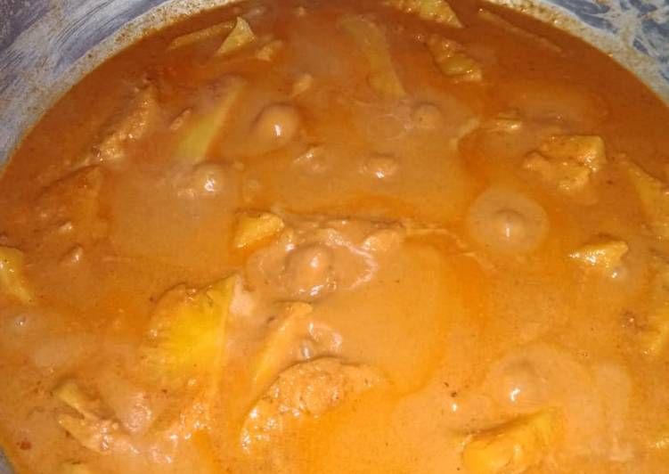 gambar untuk resep makanan Gulai nenas ikan asin talang