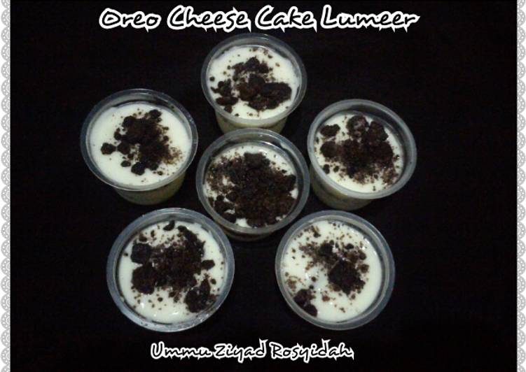 bahan dan cara membuat Oreo Cheese Cake Lumer