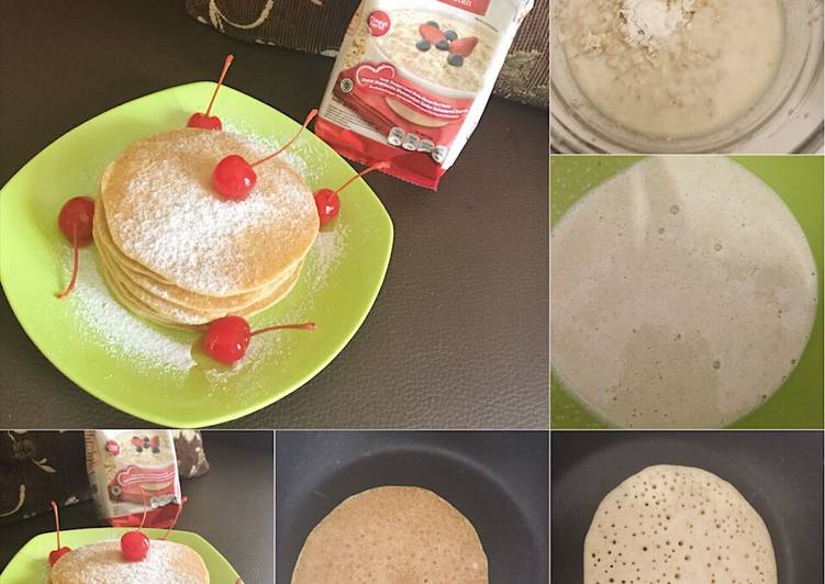 resep lengkap untuk Oatmeal Pancake Anti Gagal