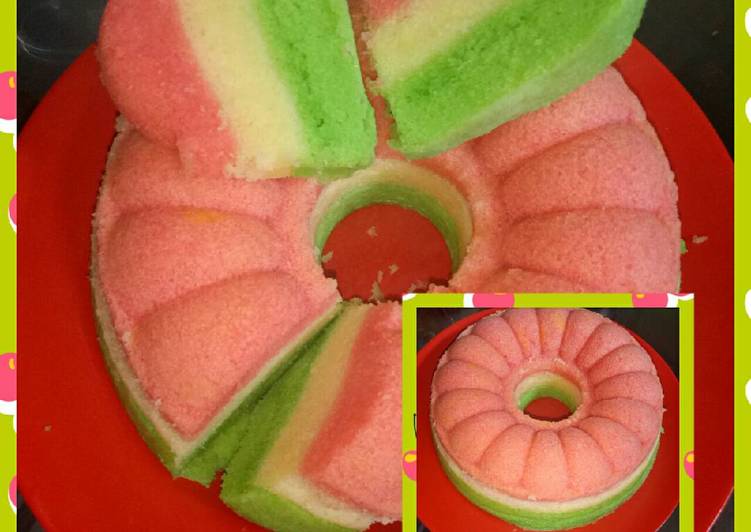 gambar untuk resep makanan Bolu rainbow