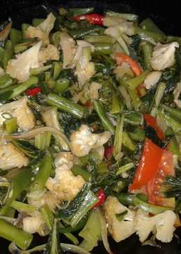 Cah brokoli + sayur hijau praktis